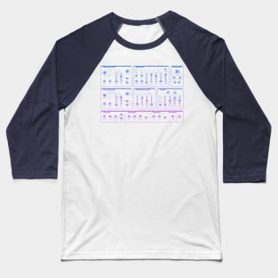 Synthesizer - Gradient Synth Baseball T-Shirt